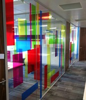 Transparent colour window film