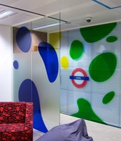 Transparent colour window film