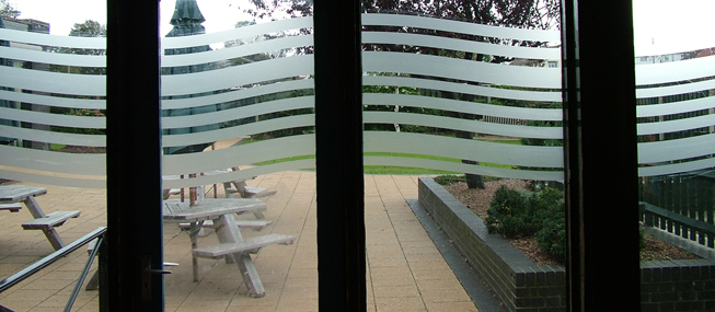 Glass Manifestation supplied and installed by The Window Film Company