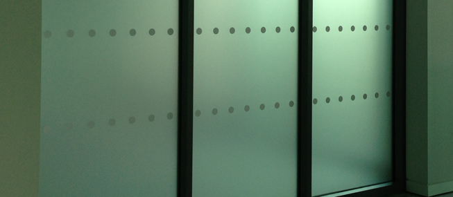 Glass Manifestation supplied and installed by The Window Film Company