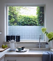 Pre-Cut White Printed Linya Design - 500mm x 1m