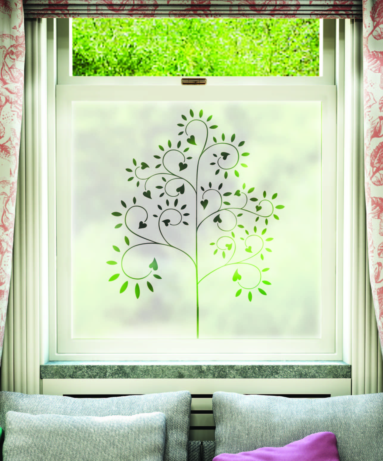 FB077 Frosted Window Film