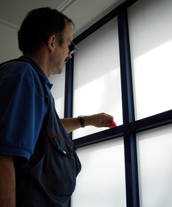 White Matt Frosted Window Film