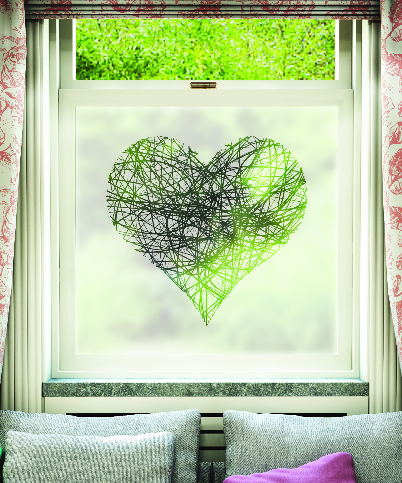 FB004 Frosted Window Film