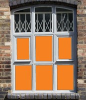 Solid Colour cut to size - 4233 Orange